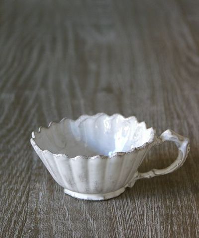 Astier de Villatte マーガレット・ソーサー（ティーカップ用